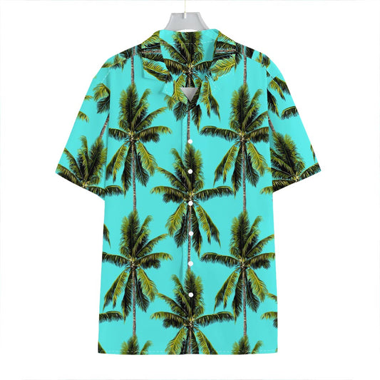 Tropical Palm Tree Pattern Print Hawaiian Shirt