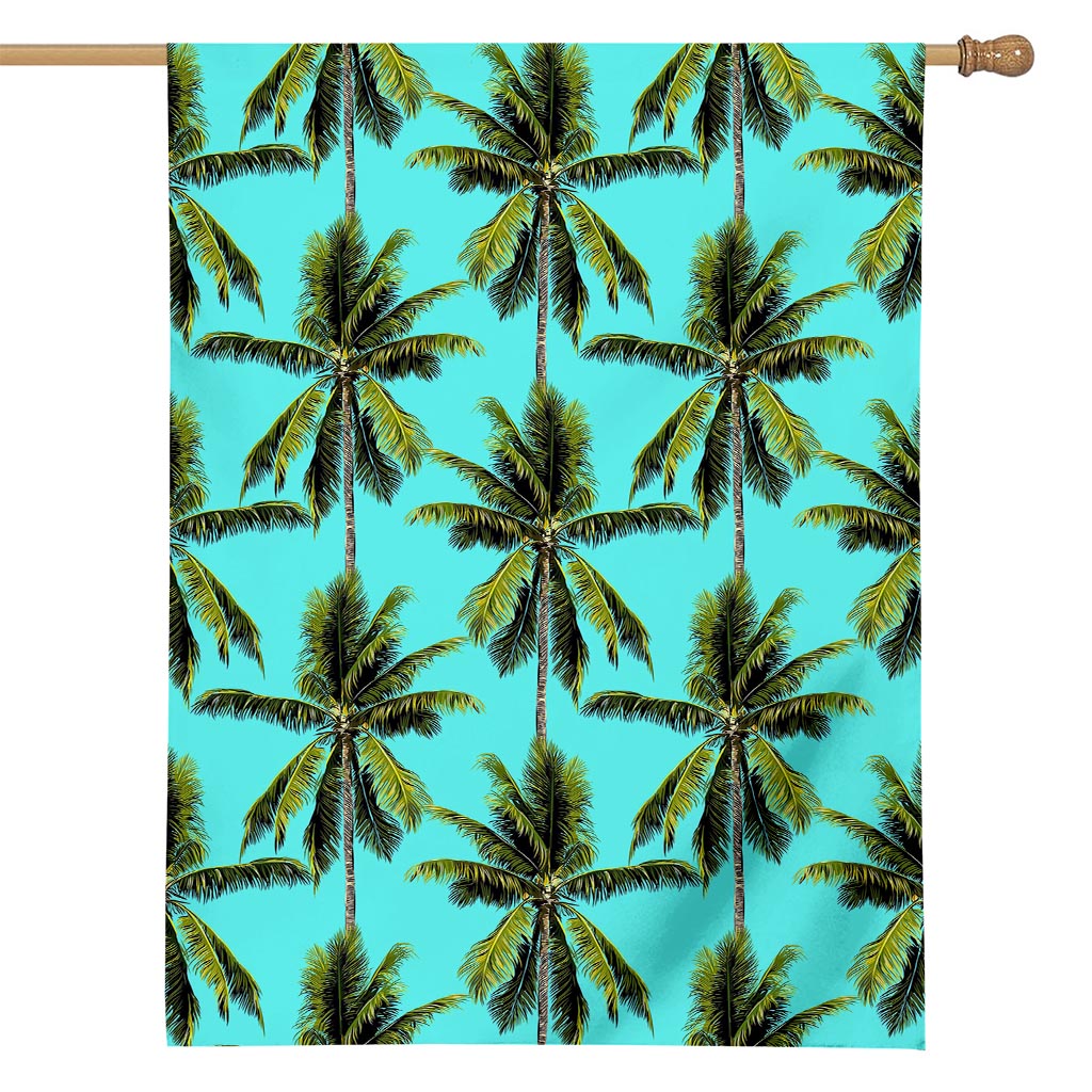 Tropical Palm Tree Pattern Print House Flag