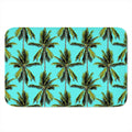 Tropical Palm Tree Pattern Print Indoor Door Mat