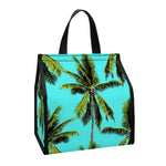 Tropical Palm Tree Pattern Print Insulated Lunch Tote