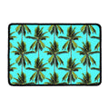 Tropical Palm Tree Pattern Print Kitchen Mat