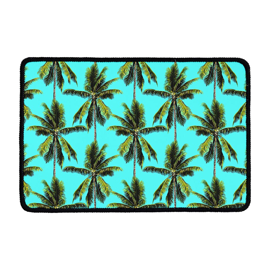 Tropical Palm Tree Pattern Print Kitchen Mat