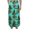 Tropical Palm Tree Pattern Print Lantern Pants