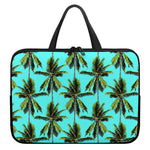 Tropical Palm Tree Pattern Print Laptop Sleeve With Handle