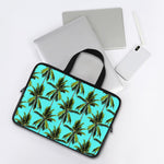 Tropical Palm Tree Pattern Print Laptop Sleeve With Handle