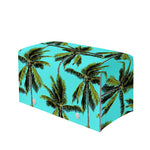 Tropical Palm Tree Pattern Print Leather Tissue Box Cover