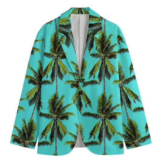 Tropical Palm Tree Pattern Print Men's Blazer