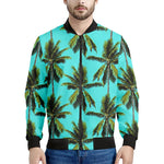 Tropical Palm Tree Pattern Print Men's Bomber Jacket