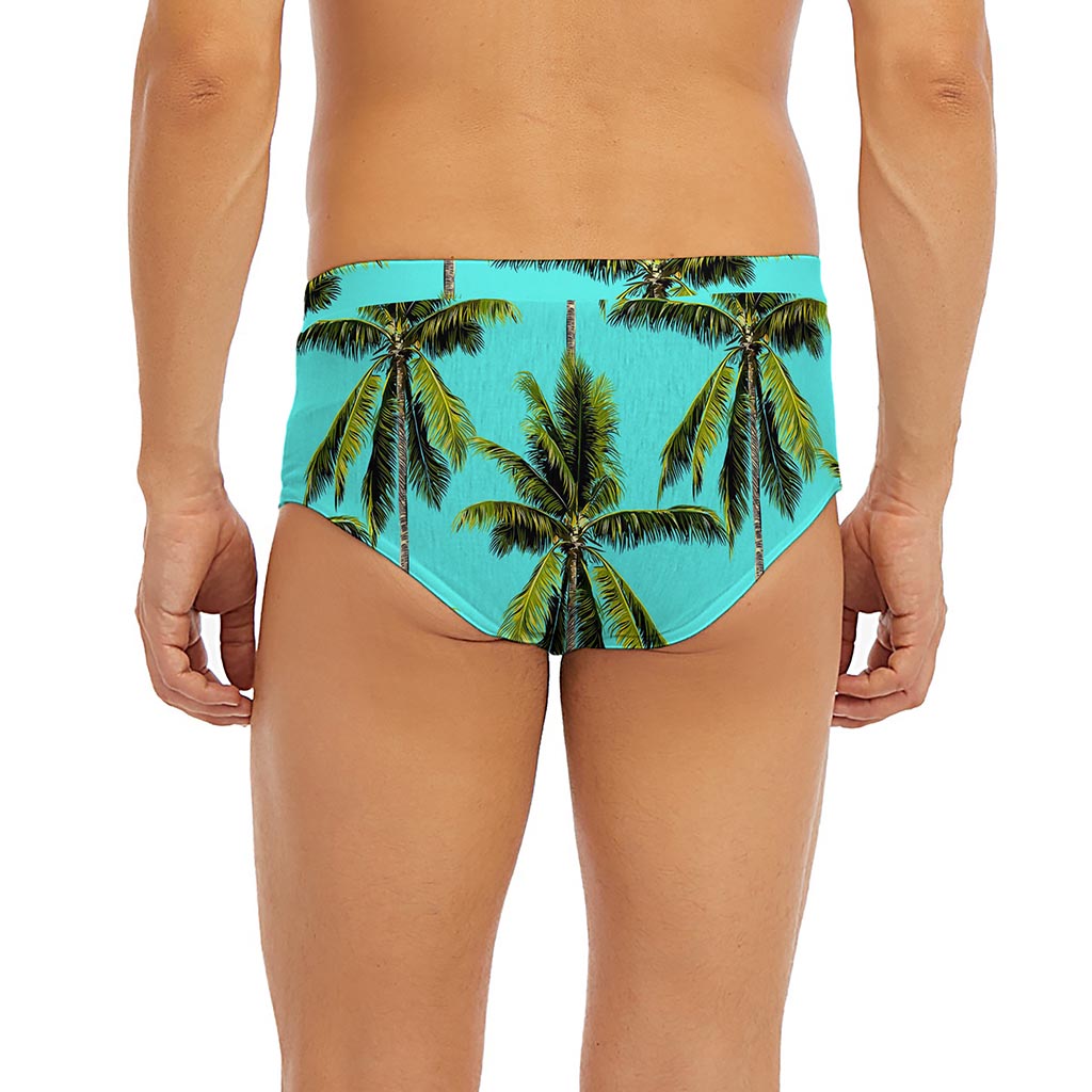 Tropical Palm Tree Pattern Print Men's Briefs