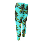 Tropical Palm Tree Pattern Print Men's Compression Pants