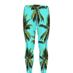 Tropical Palm Tree Pattern Print Men's leggings