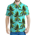 Tropical Palm Tree Pattern Print Men's Polo Shirt