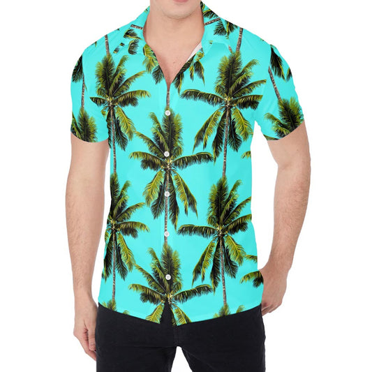 Tropical Palm Tree Pattern Print Men's Shirt