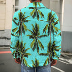 Tropical Palm Tree Pattern Print Men's Shirt Jacket