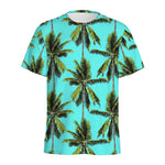 Tropical Palm Tree Pattern Print Men's Sports T-Shirt