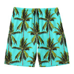 Tropical Palm Tree Pattern Print Men's Swim Trunks