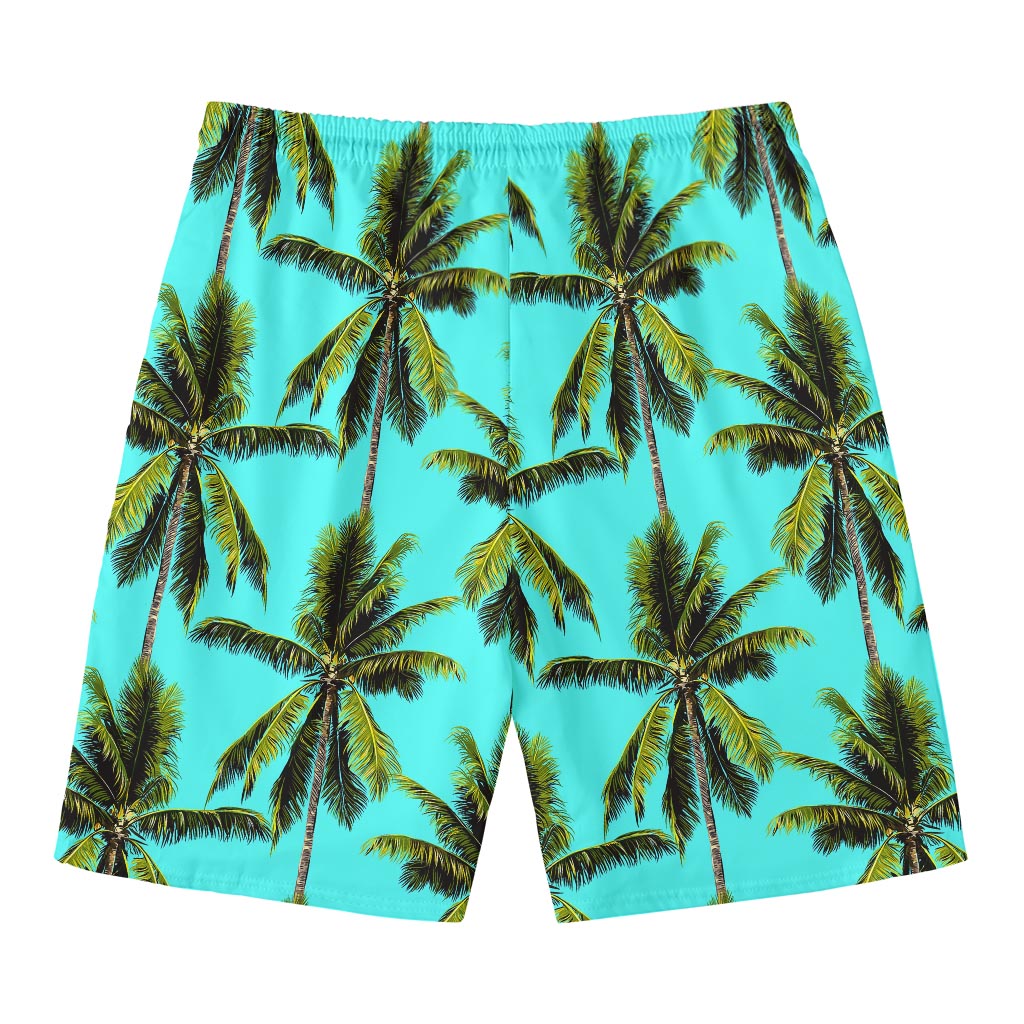 Tropical Palm Tree Pattern Print Men's Swim Trunks