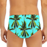 Tropical Palm Tree Pattern Print Men's Triangle Swim Briefs