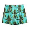 Tropical Palm Tree Pattern Print Mesh Shorts