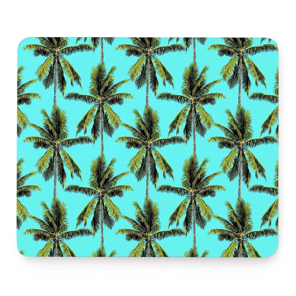 Tropical Palm Tree Pattern Print Mouse Pad