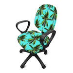Tropical Palm Tree Pattern Print Office Chair Cover