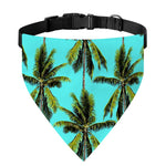 Tropical Palm Tree Pattern Print Over The Collar Dog Bandana