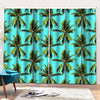 Tropical Palm Tree Pattern Print Pencil Pleat Curtains
