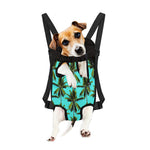 Tropical Palm Tree Pattern Print Pet Carrier Backpack