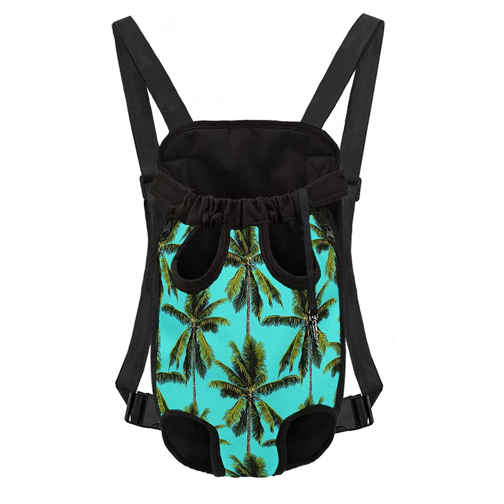 Tropical Palm Tree Pattern Print Pet Carrier Backpack