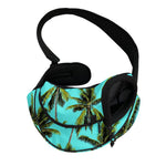 Tropical Palm Tree Pattern Print Pet Sling Carrier