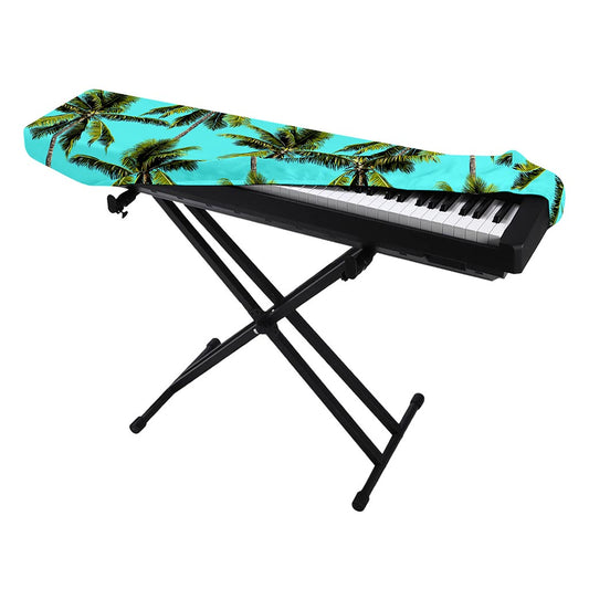 Tropical Palm Tree Pattern Print Piano Keyboard Cover