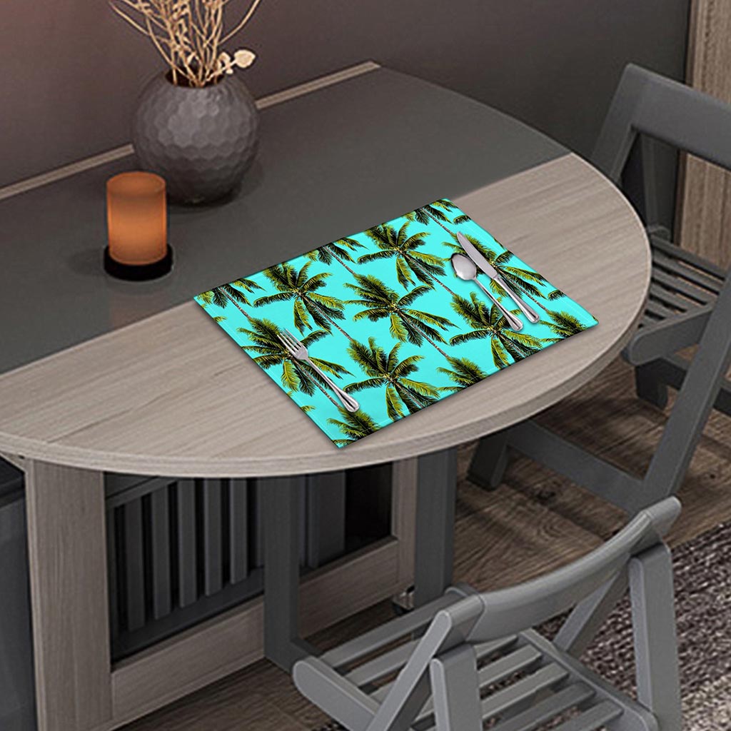 Tropical Palm Tree Pattern Print Placemat