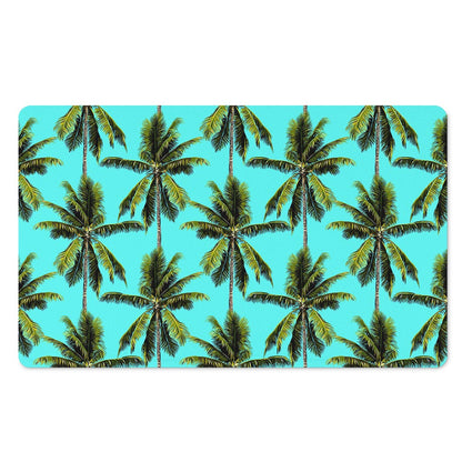 Tropical Palm Tree Pattern Print Polyester Doormat