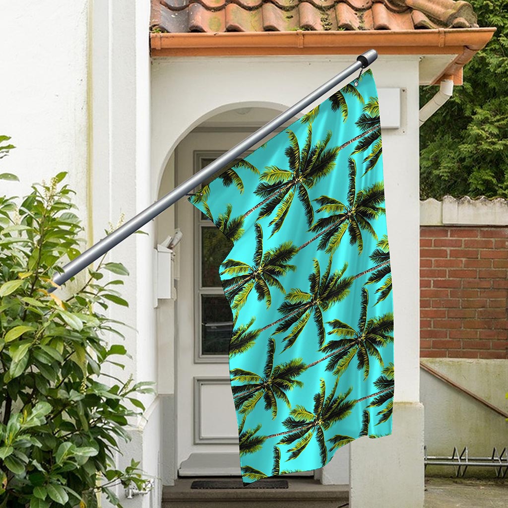 Tropical Palm Tree Pattern Print Polyester Flag