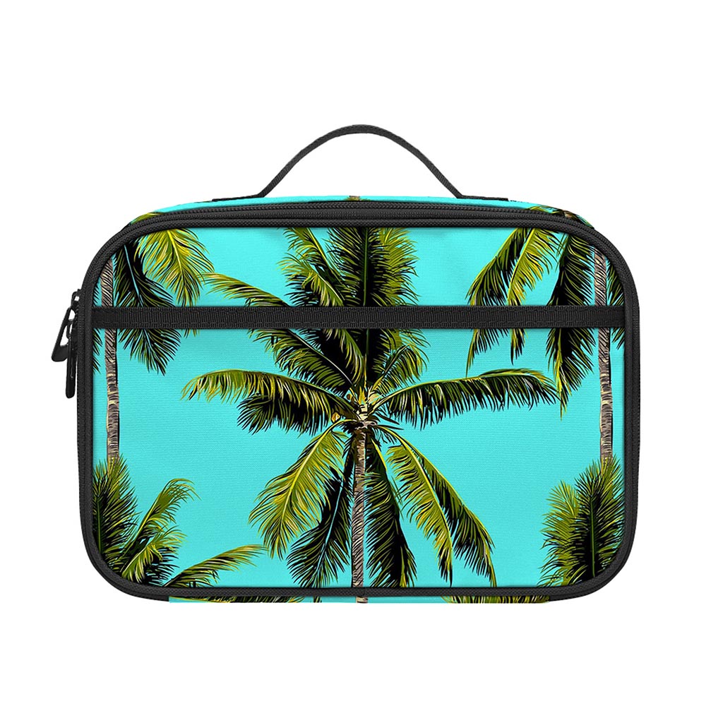 Tropical Palm Tree Pattern Print Portable Lunch Bag