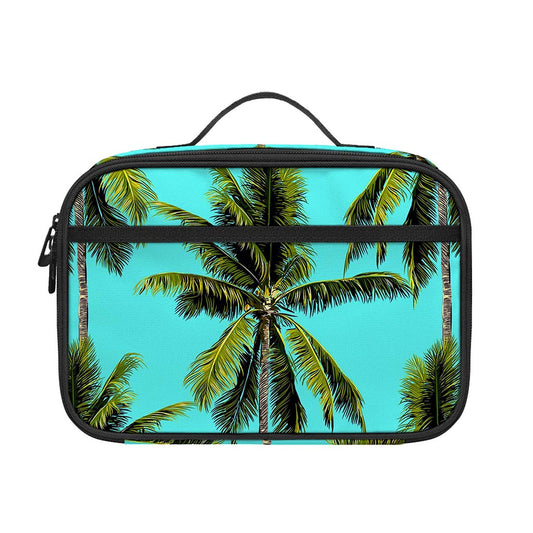 Tropical Palm Tree Pattern Print Portable Lunch Bag