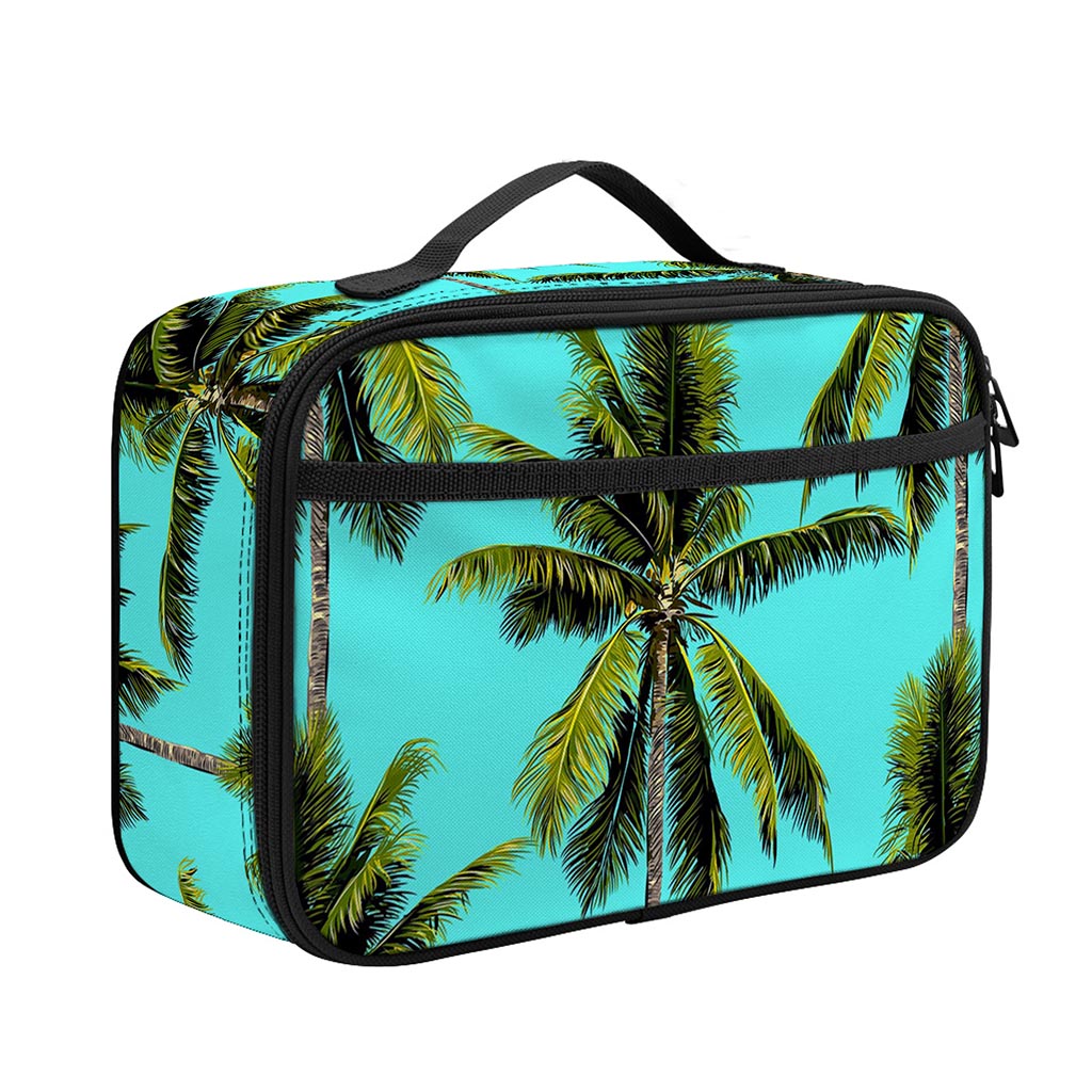 Tropical Palm Tree Pattern Print Portable Lunch Bag