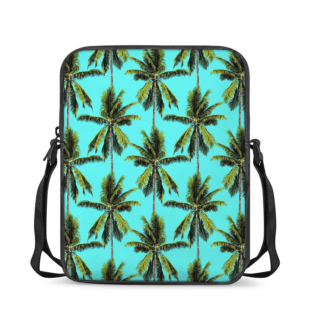 Tropical Palm Tree Pattern Print Rectangular Crossbody Bag