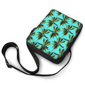 Tropical Palm Tree Pattern Print Rectangular Crossbody Bag