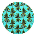 Tropical Palm Tree Pattern Print Round Blanket