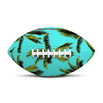 Tropical Palm Tree Pattern Print Rugby Ball