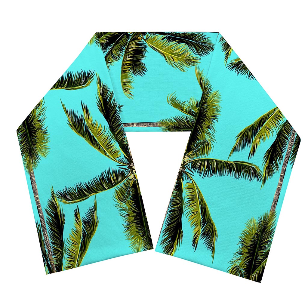 Tropical Palm Tree Pattern Print Scarf
