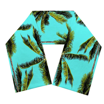 Tropical Palm Tree Pattern Print Scarf