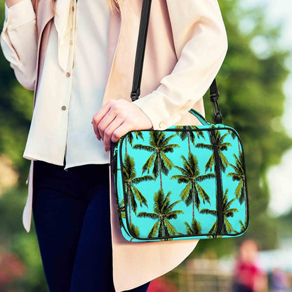 Tropical Palm Tree Pattern Print Shoulder Strap Bible Bag