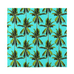 Tropical Palm Tree Pattern Print Silk Bandana