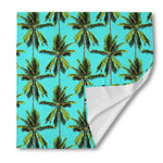 Tropical Palm Tree Pattern Print Silk Bandana