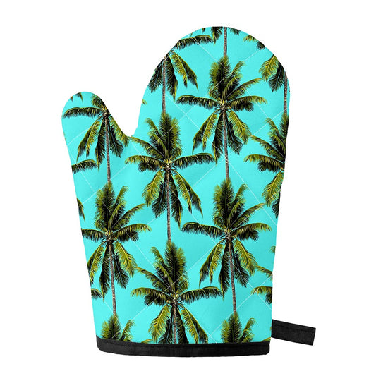 Tropical Palm Tree Pattern Print Single Oven Mitt