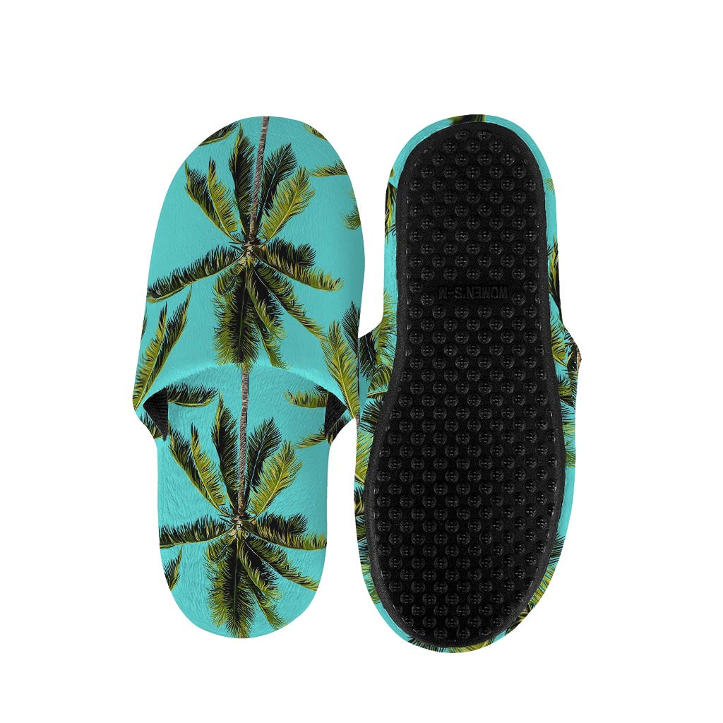 Tropical Palm Tree Pattern Print Slippers
