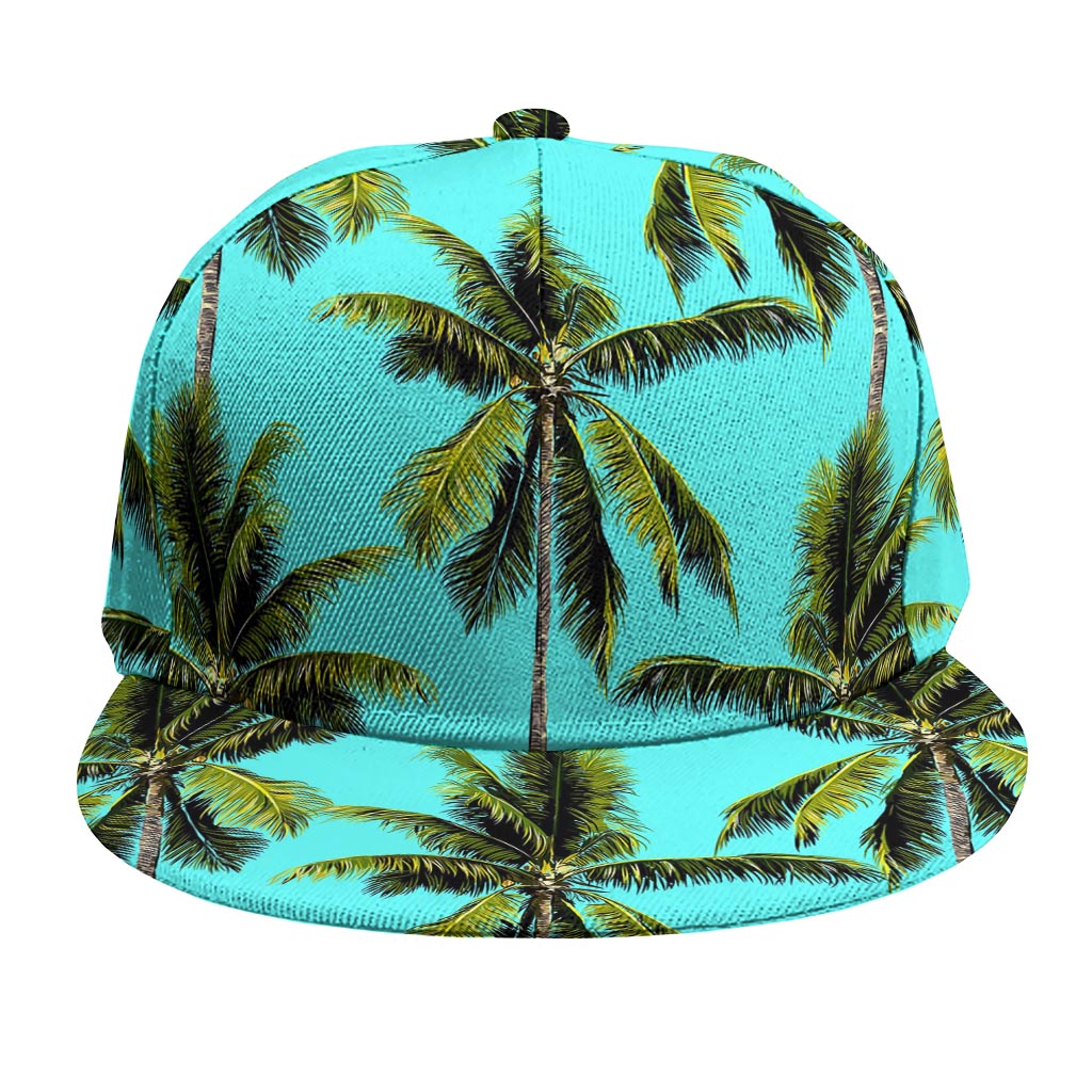 Tropical Palm Tree Pattern Print Snapback Cap