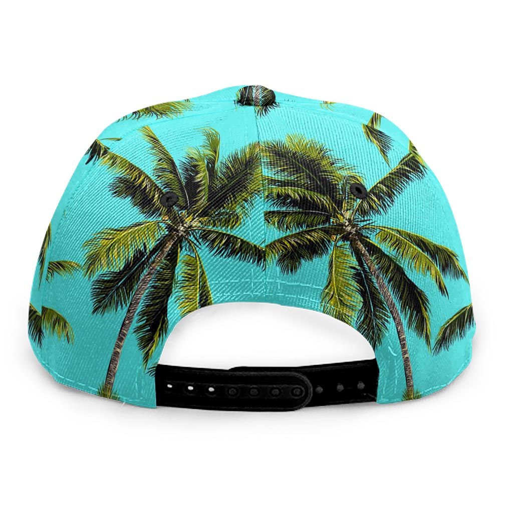 Tropical Palm Tree Pattern Print Snapback Cap